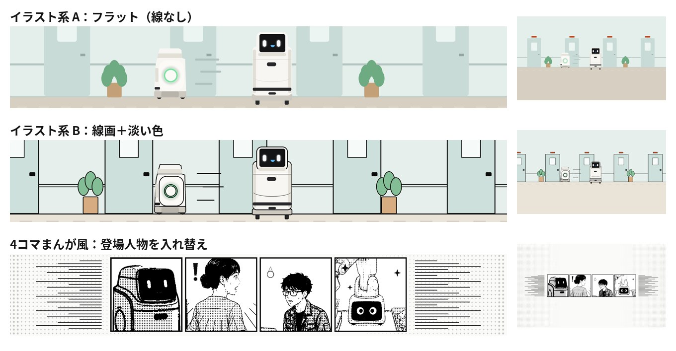 YouTubeチャンネルの顔を作る ― チャンネル名・アイコン・バナーをハコブくんにそろえるまで|5回目で、ハコブくんを背景と同じタッチで描き直した